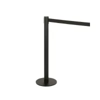 Geleidingspaal Slim Plus zwart met riem - Crowd control – Image 1