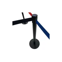 Geleidingspaal Slim Plus zwart met riem - Crowd control – Image 3