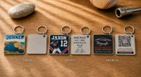 Aluminum Keychain 2"x2" double sided – Image 1