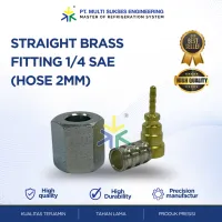 Straight Brass Fitting 1/4 SAE Hose 2mm – Image 1