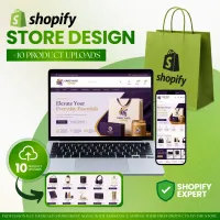 Shopify Store Design + 10 Product Uploads – Image 1