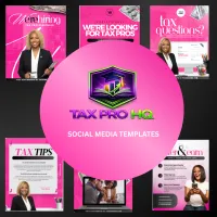Pink and Black Tax Pro Templates – Image 1