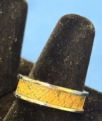 Ring- Silver w/ Paint Skin Center – Image 1