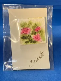 Pin- Three Pink Roses  – Image 1