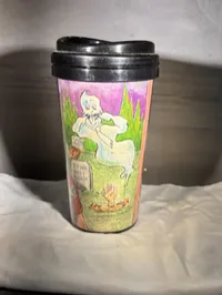 Ghosts in Cemetery Travel Mug – Image 3