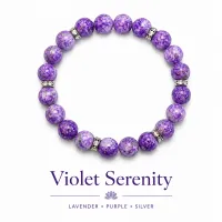 IBRT Harmonizing Bead Bracelet for EMR and other stressors – Violet Serenity