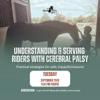 Understanding & Serving Riders with Cerebral Palsy [9/15 @ 4:00-5:30 PM Pacific] – Image 1