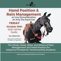 Hand & Rein Management with Arty the Equicizer – Image 1