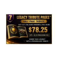 Legacy Tribute Pages™ Half Page - $78.25 – Image 1