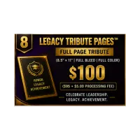 Legacy Tribute Pages™ Full Page - $100 – Bild 1