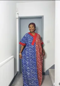 ANKARA LONG DRESS – Red 