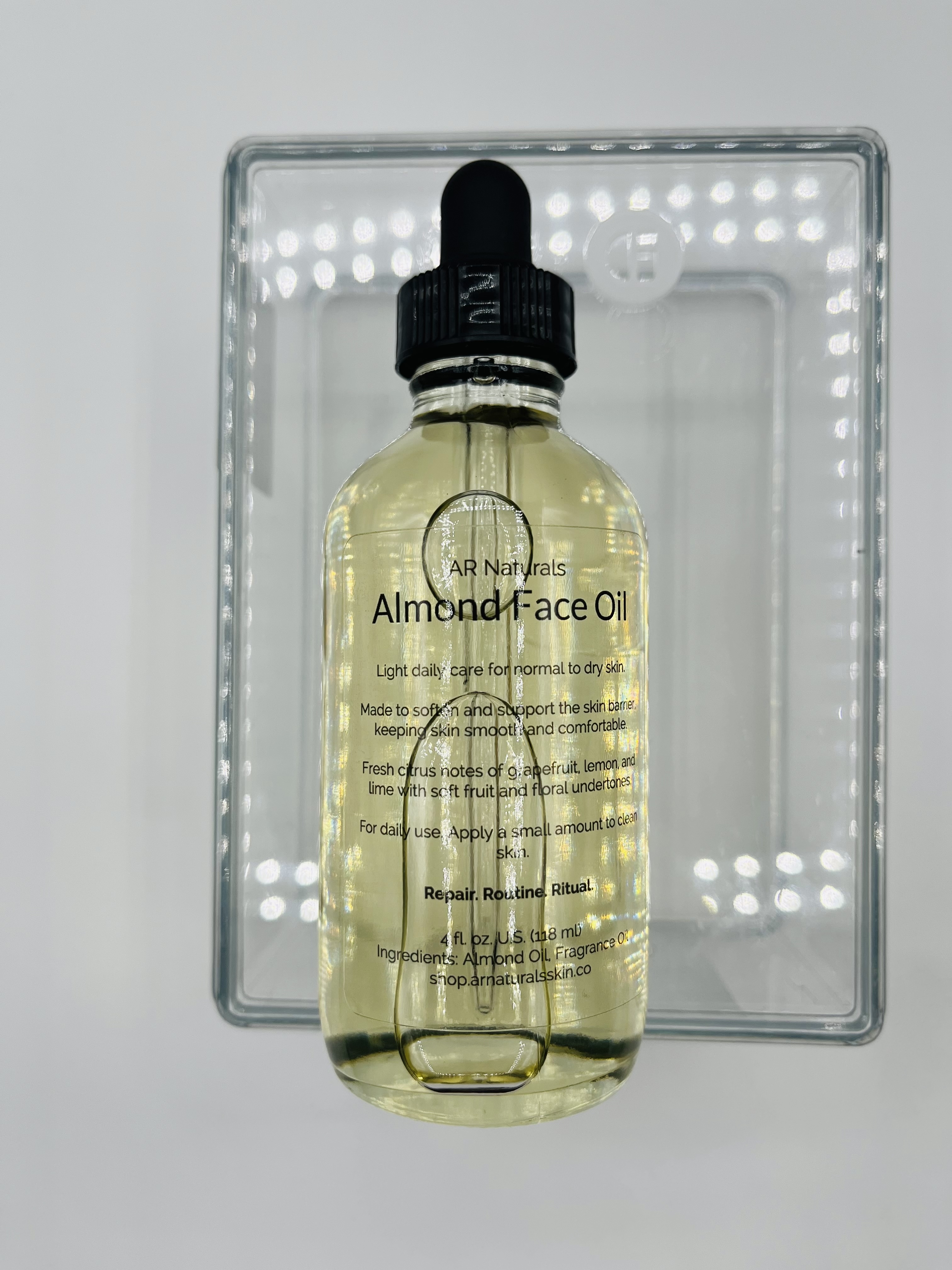 Almond Face Oil, Sensitive Skin, Lightweight Moisturizer, Barrier-Supportive, Non-Greasy – Image 2