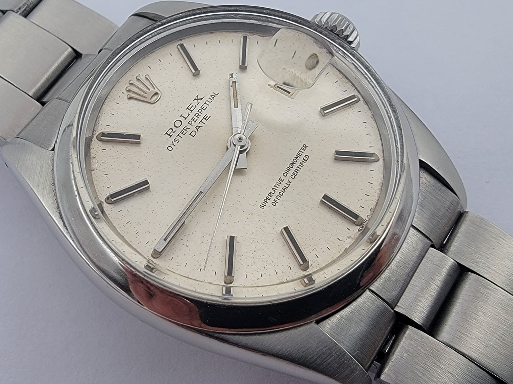 Vintage ROLEX 1500 Oyster Perpetual Date Automatic Cal 1560 SERVICED - 34 mm – Image 2