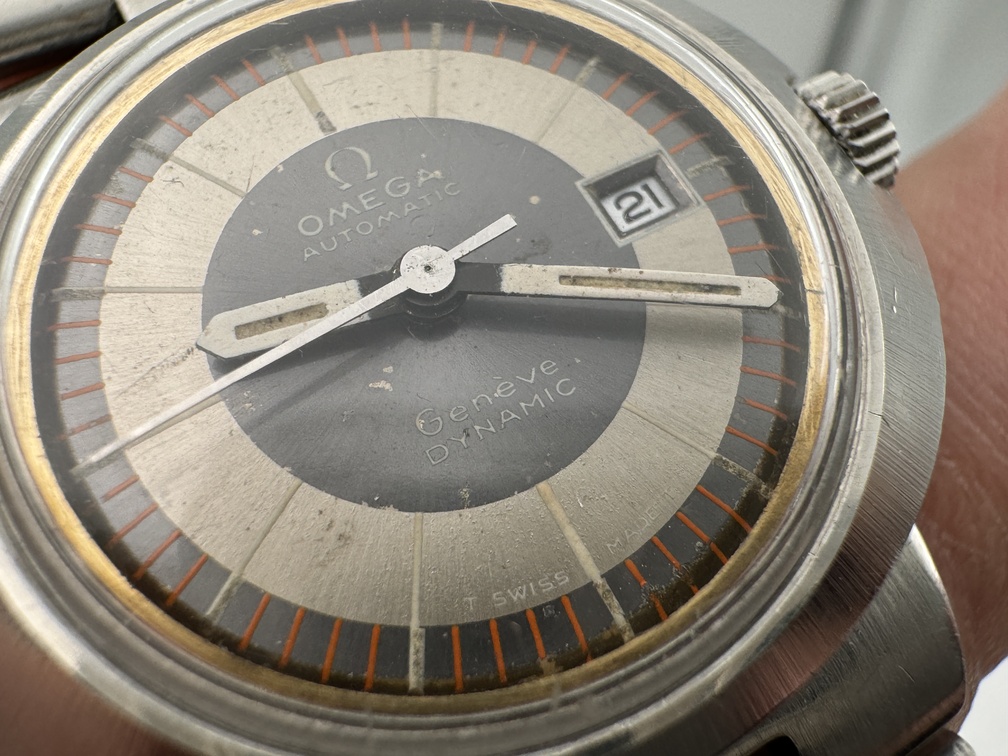Ladies OMEGA Genève Dynamic 566.038 Gray Dial Vintage Automatic Cal Ω 684 - 30 mm – Image 6