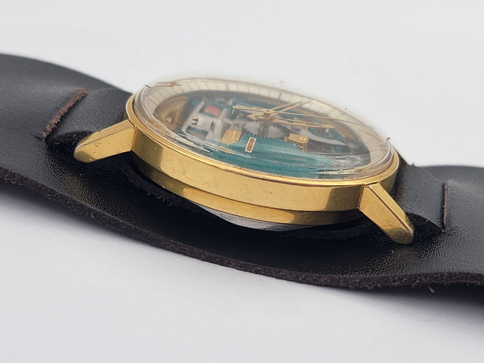 Vintage 1966 BULOVA Accutron Spaceview M6 Gold Plated 40 Microns - 35.5 mm – Image 5