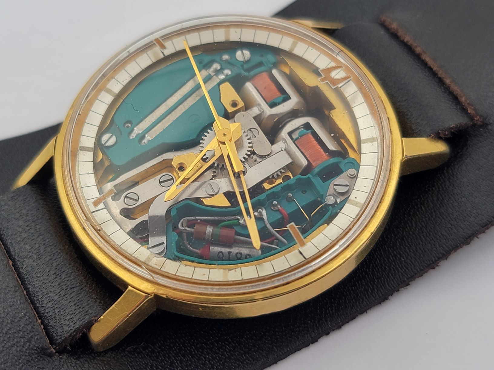 Vintage 1966 BULOVA Accutron Spaceview M6 Gold Plated 40 Microns - 35.5 mm – Image 3