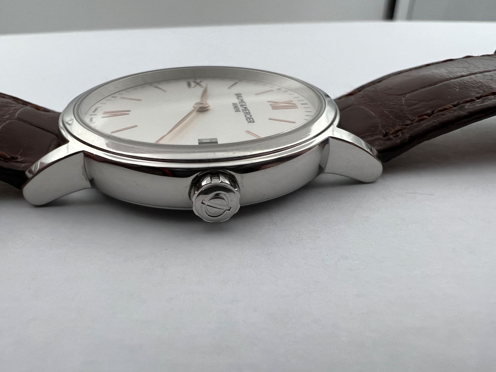 BAUME & MERCIER Classima 65492 Date White Dial Stainless Steel Quartz - 33.5 mm – Image 3