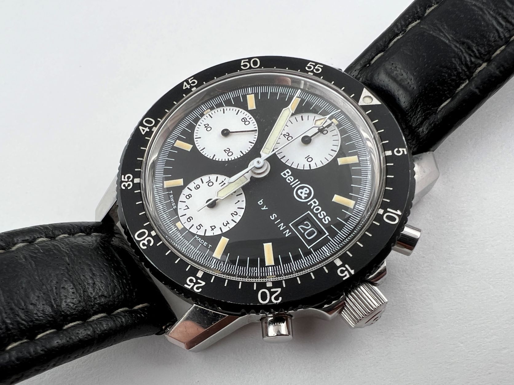 BELL & ROSS 103 by Sinn Manual Wind Chronograph Reverse Panda Cal 7760 - 42 mm – Image 1