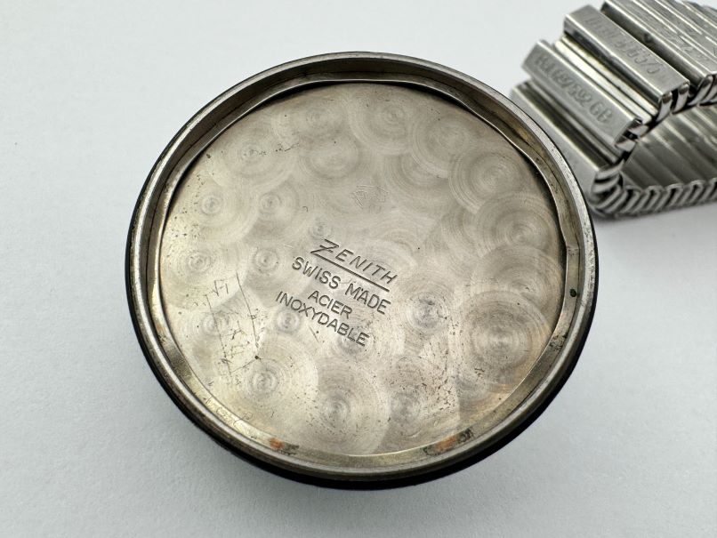 Vintage ZENITH Arabic Dial Manual Winding Cal 2532 All Stainless Steel - 34 mm – Image 8