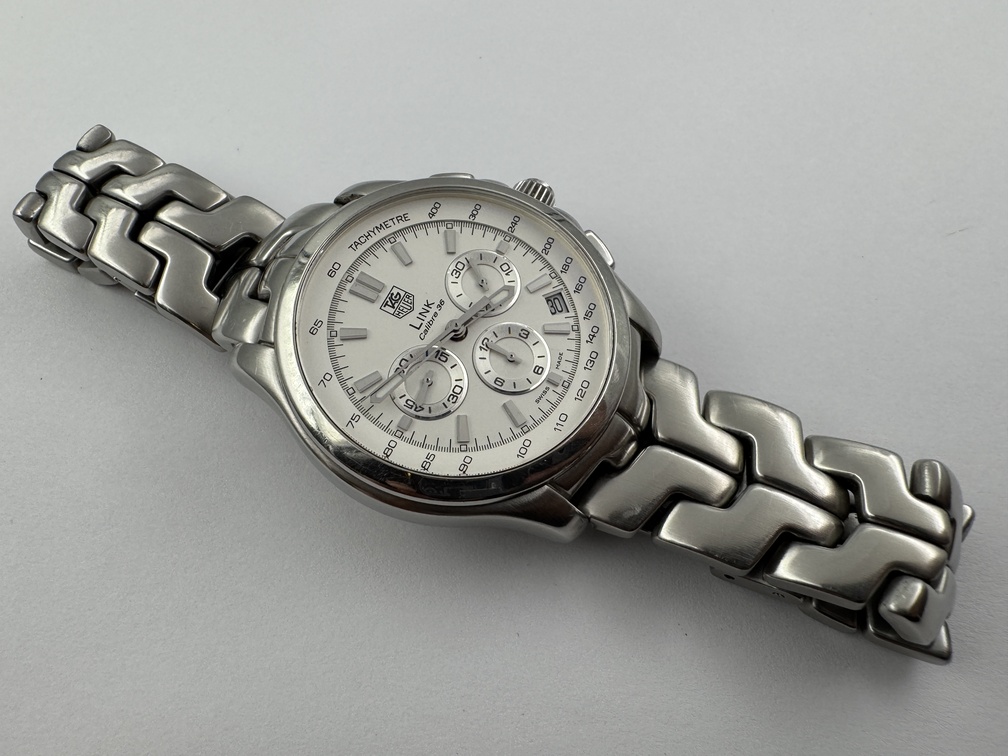 TAG HEUER Link CT511B White Dial Chronograph Automatic Cal 36 (Zenith) - 41 mm – Image 5