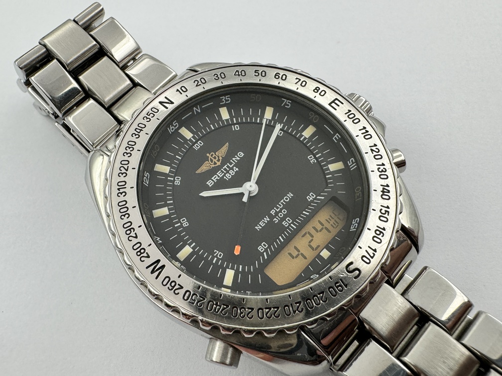 BREITLING A51038 New Pluton 3100 Professional Black Dial Quartz Cal B232 - 41 mm – Image 1