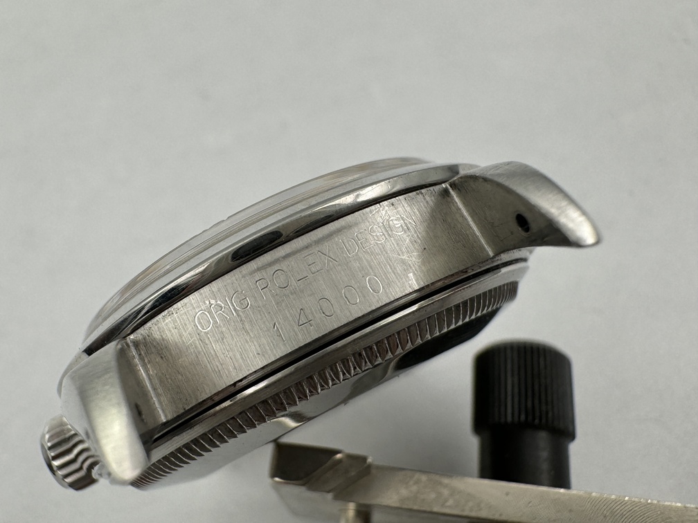 Vintage ROLEX 14000 Air-King Precision PATINA Silver Dial Automatic Cal 3000 - 34 mm – Image 3