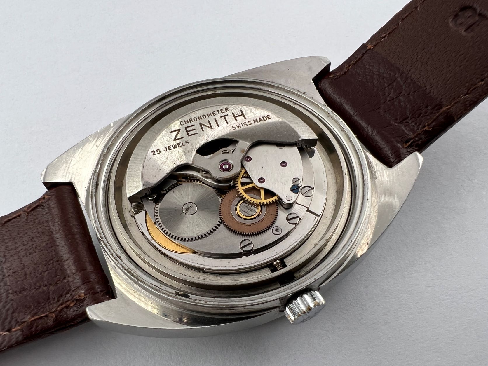 ZENITH AutoSport 28800 Blue Dial Automatic All Stainless Steel - 36 mm – Image 6