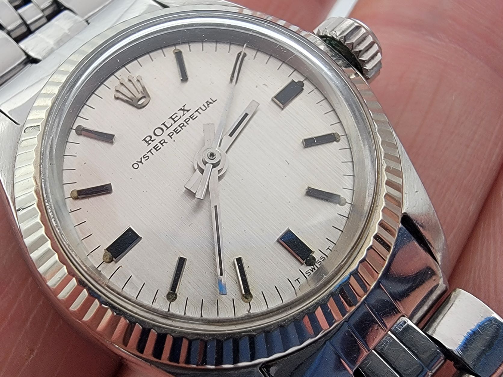 Vintage 1970 ROLEX Oyster Perpetual 6619 Automatic Women's Cal 1161 - 25 mm – Image 2