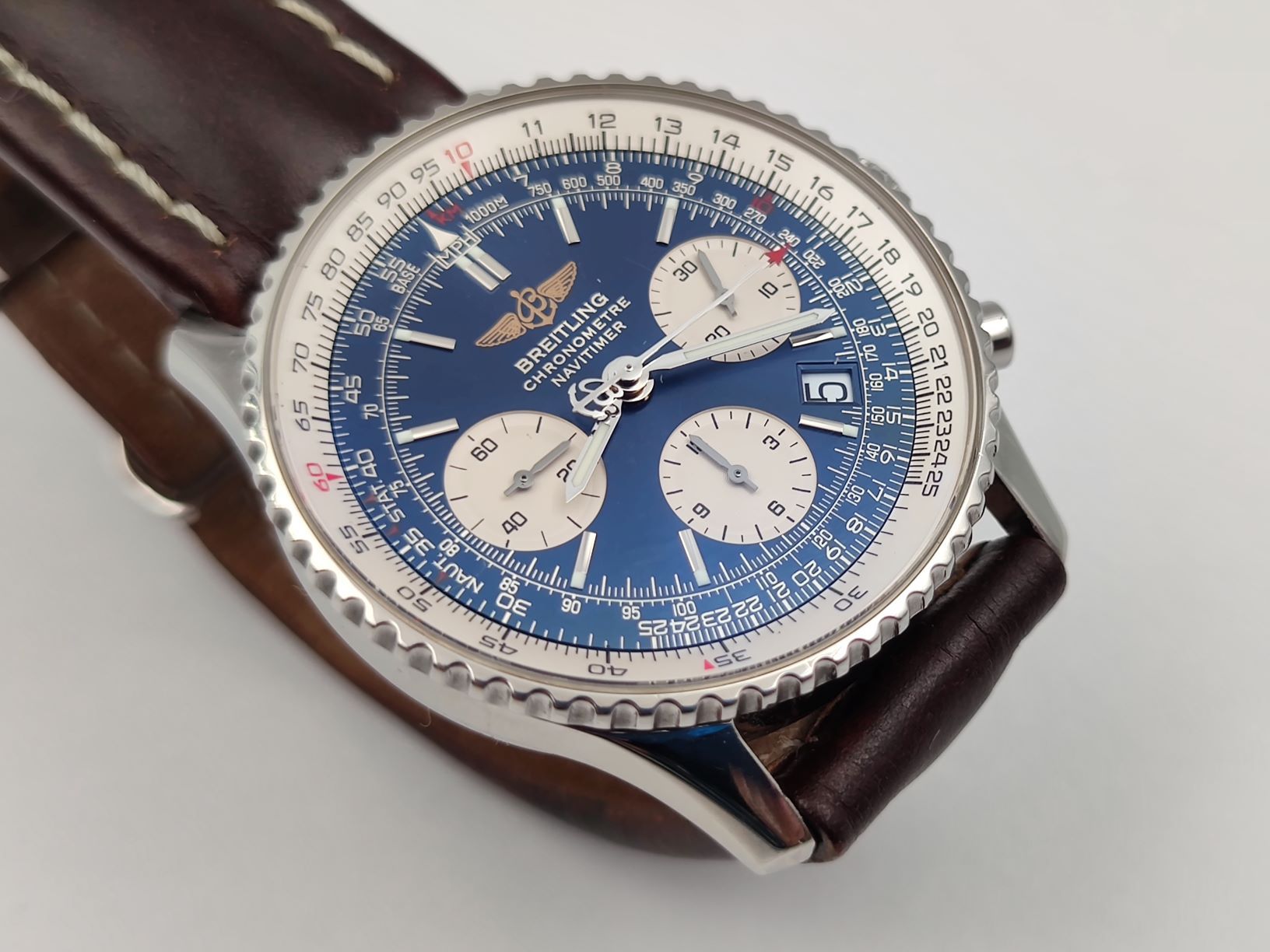BREITLING Navitimer A23322 Reverse Panda Blue Dial Automatic Chronograph - 41 mm – Image 1