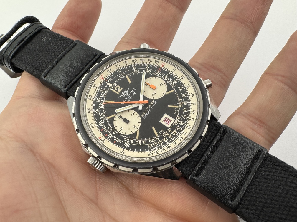 BREITLING Navitimer Chrono-Matic 1806 Automatic Cal Buren 11 SERVICED - 48 mm – Image 7
