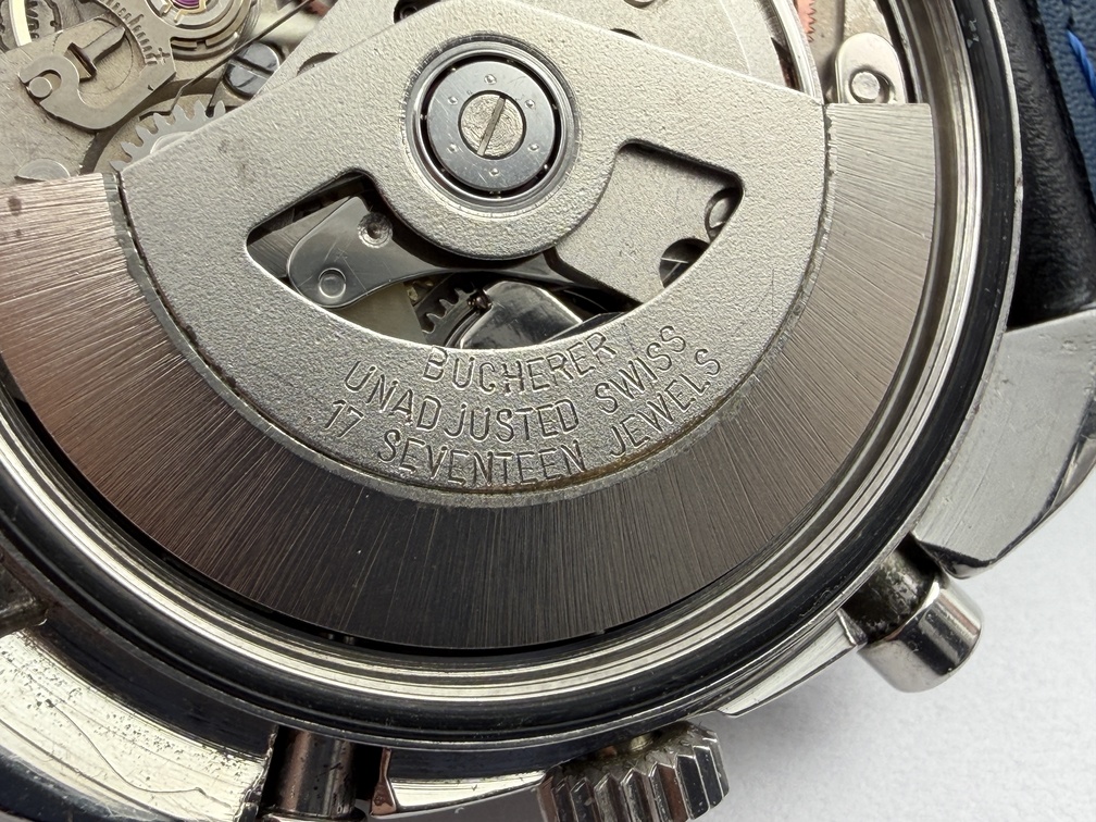 Vintage BUCHERER Chronograph Day/Date Cal Valjoux 7750 Automatic SERVICED - 38mm – Image 12