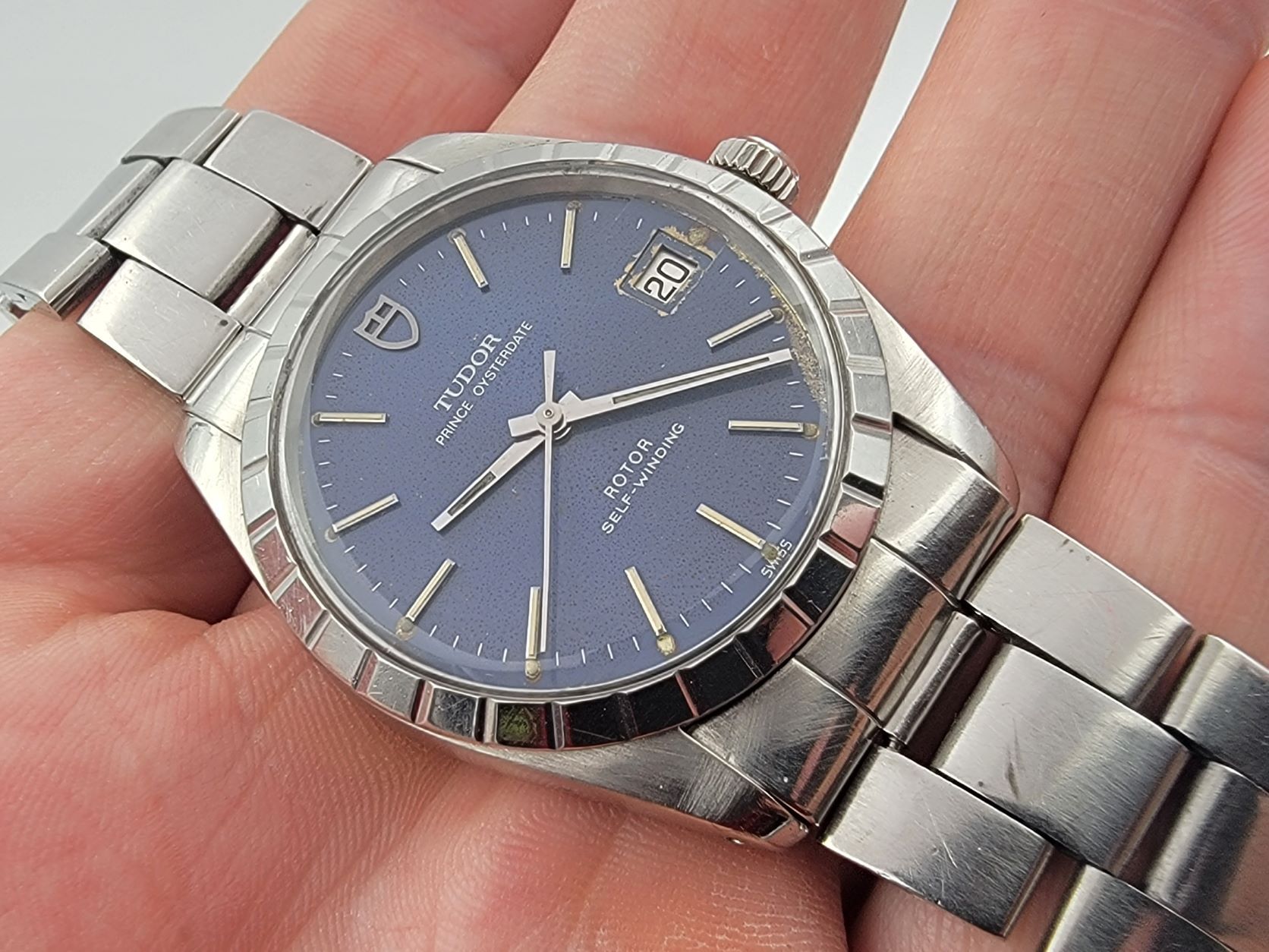 Vintage TUDOR 74000 Prince Oysterdate Blue Automatic Cal 2824-1 SERVICED - 34 mm – Image 1