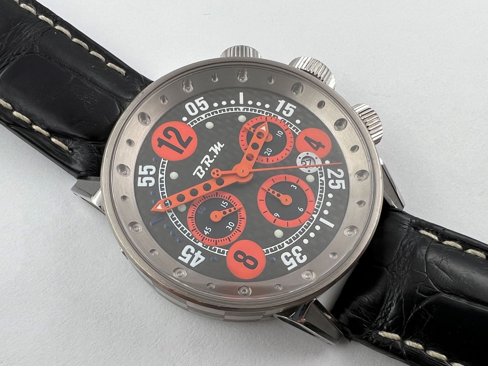B.R.M V12-44 Bernard Richards Titanium Chronograph Automatic Cal ETA 7753 - 44 mm – Image 3