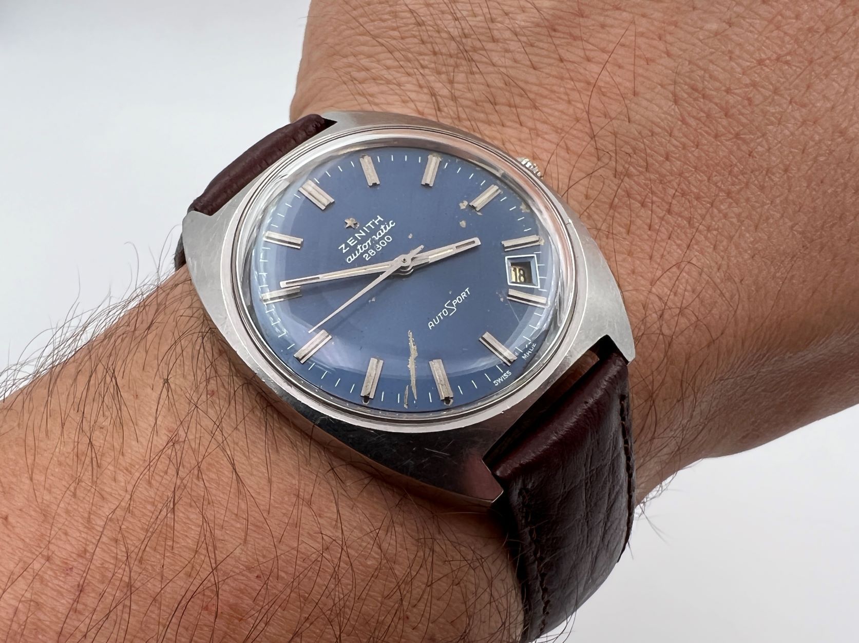 ZENITH AutoSport 28800 Blue Dial Automatic All Stainless Steel - 36 mm – Image 1
