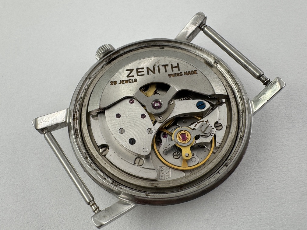 Vintage ZENITH Stellina Date Crosshair Pie Pan Dial Automatic Cal 2542PC - 34 mm – Image 10