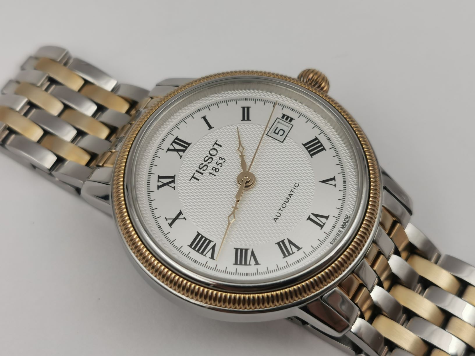 TISSOT T-Classic Bridgeport T045.407 Automatic Date Roman Dial Two Tone - 40 mm – Image 3