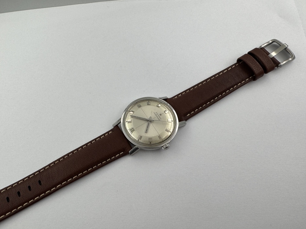 Vintage ZENITH Stellina Date Crosshair Pie Pan Dial Automatic Cal 2542PC - 34 mm – Image 12