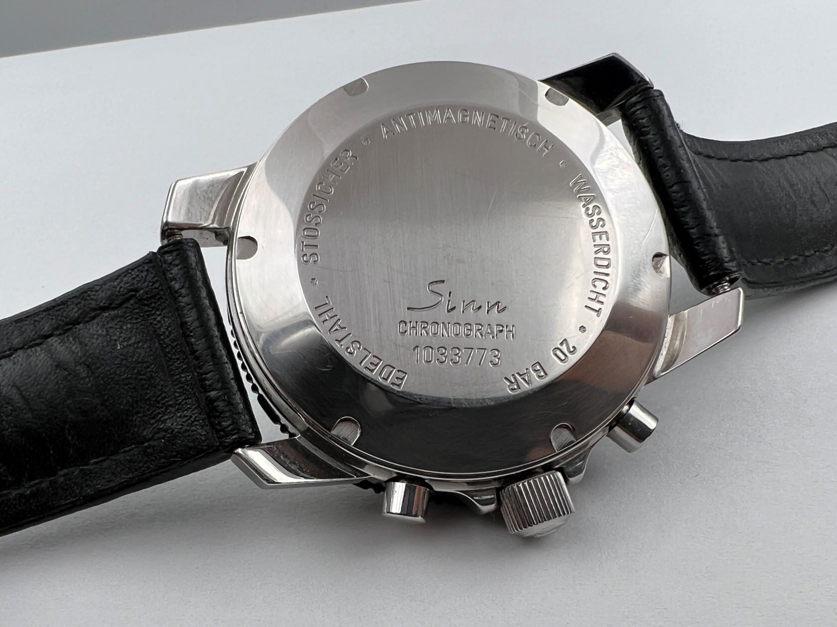 BELL & ROSS 103 by Sinn Manual Wind Chronograph Reverse Panda Cal 7760 - 42 mm – Image 4