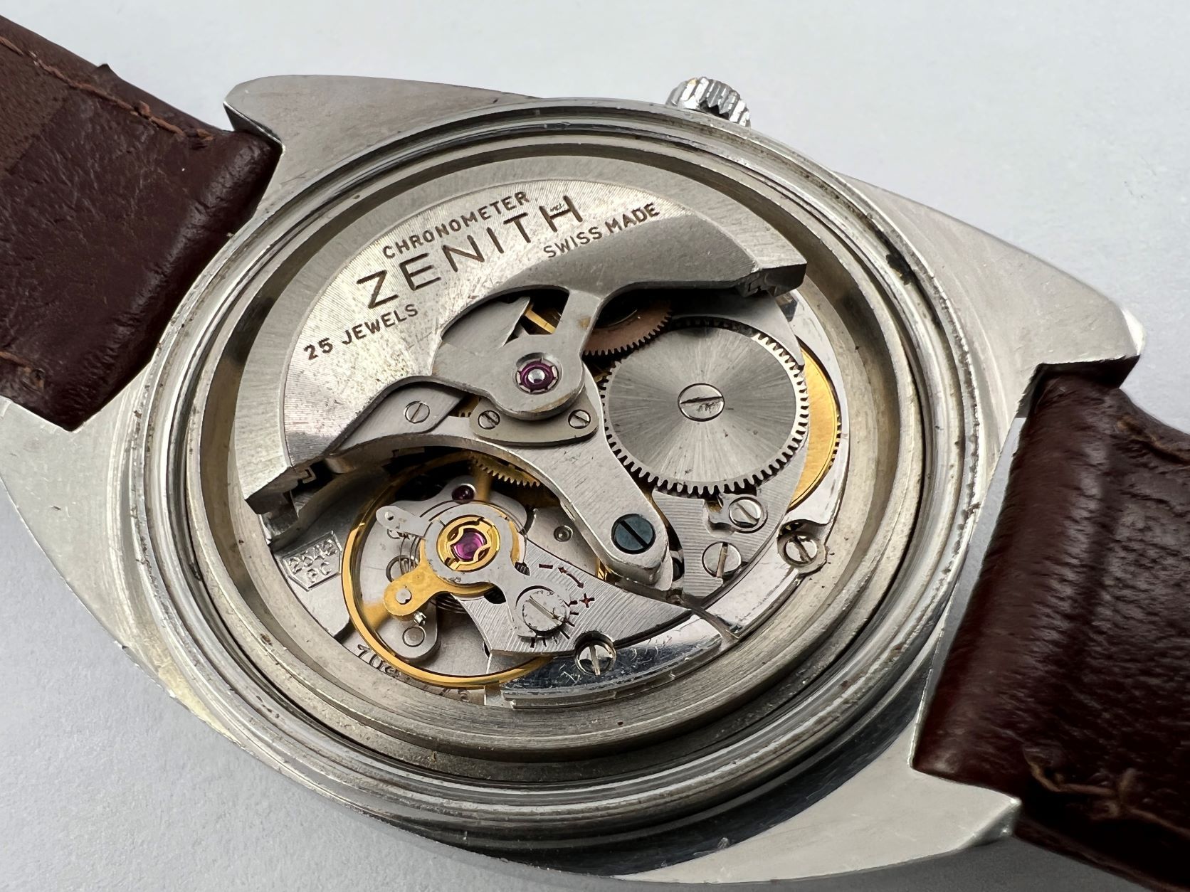 ZENITH AutoSport 28800 Blue Dial Automatic All Stainless Steel - 36 mm – Image 7