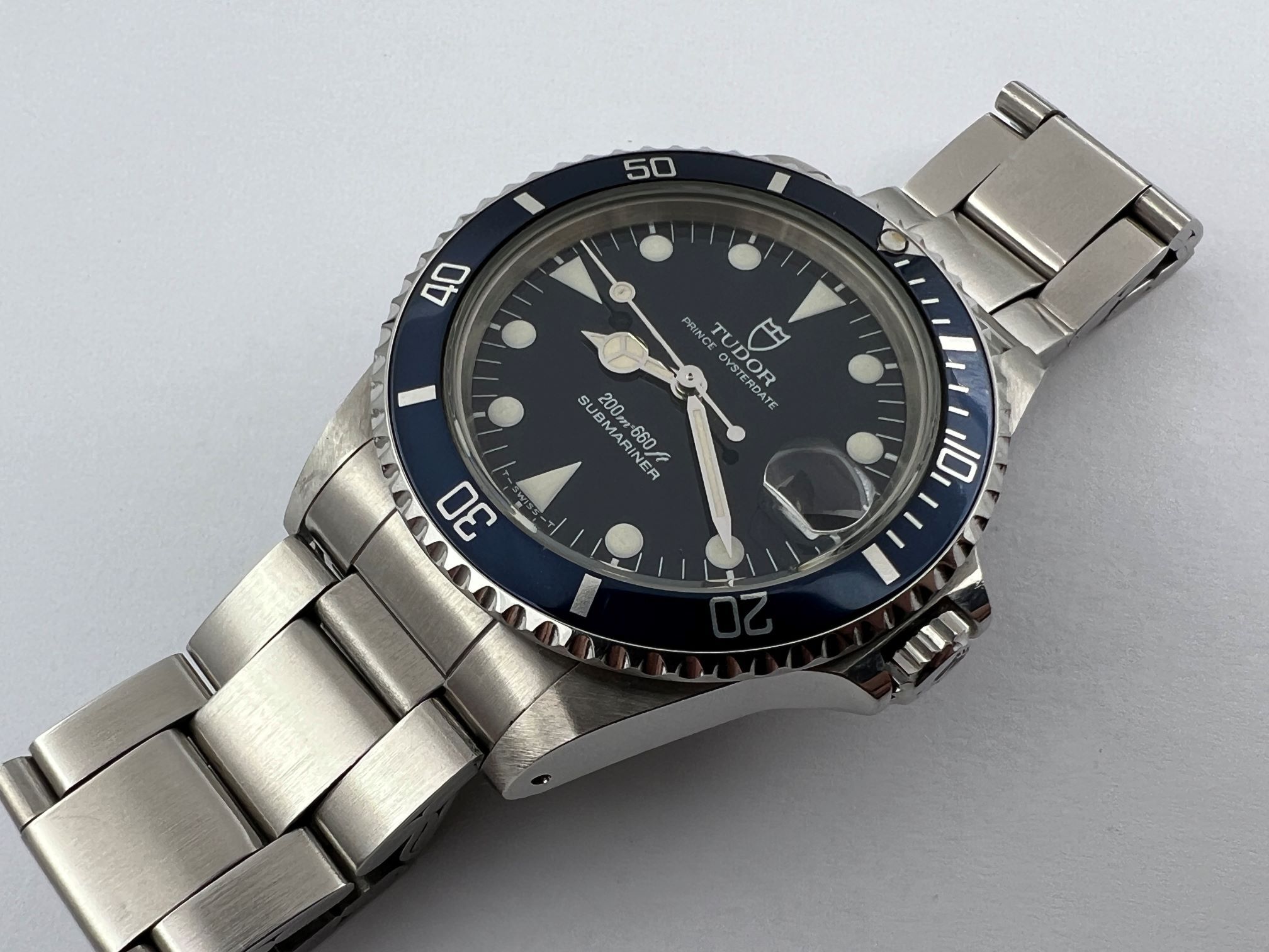 TUDOR 75090 Blue Submariner Prince Oysterdate Automatic ETA 2824-2 - 36 mm – Image 2