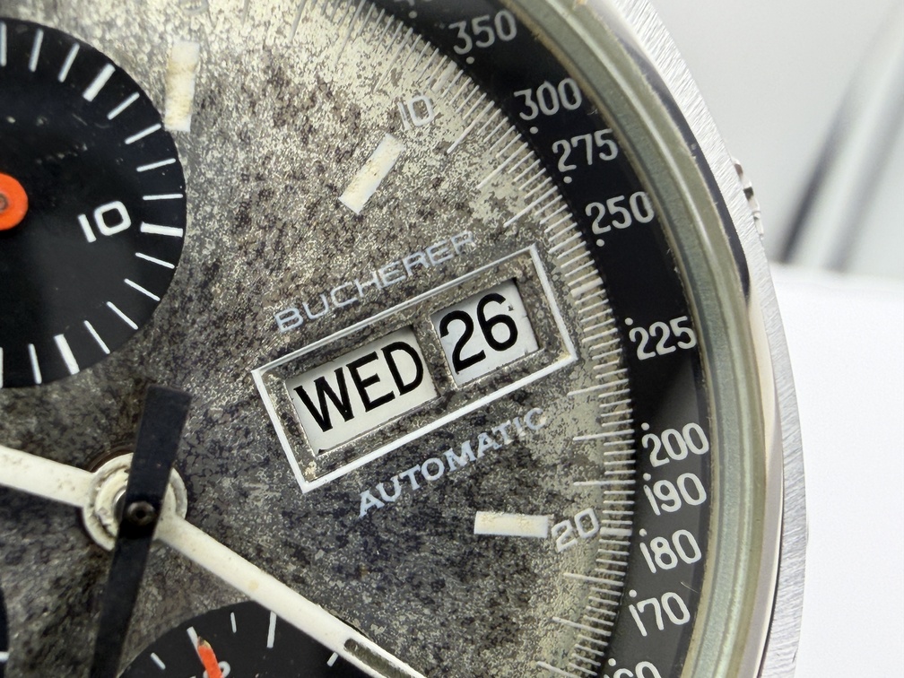 Vintage BUCHERER Chronograph Day/Date Cal Valjoux 7750 Automatic SERVICED - 38mm – Image 6