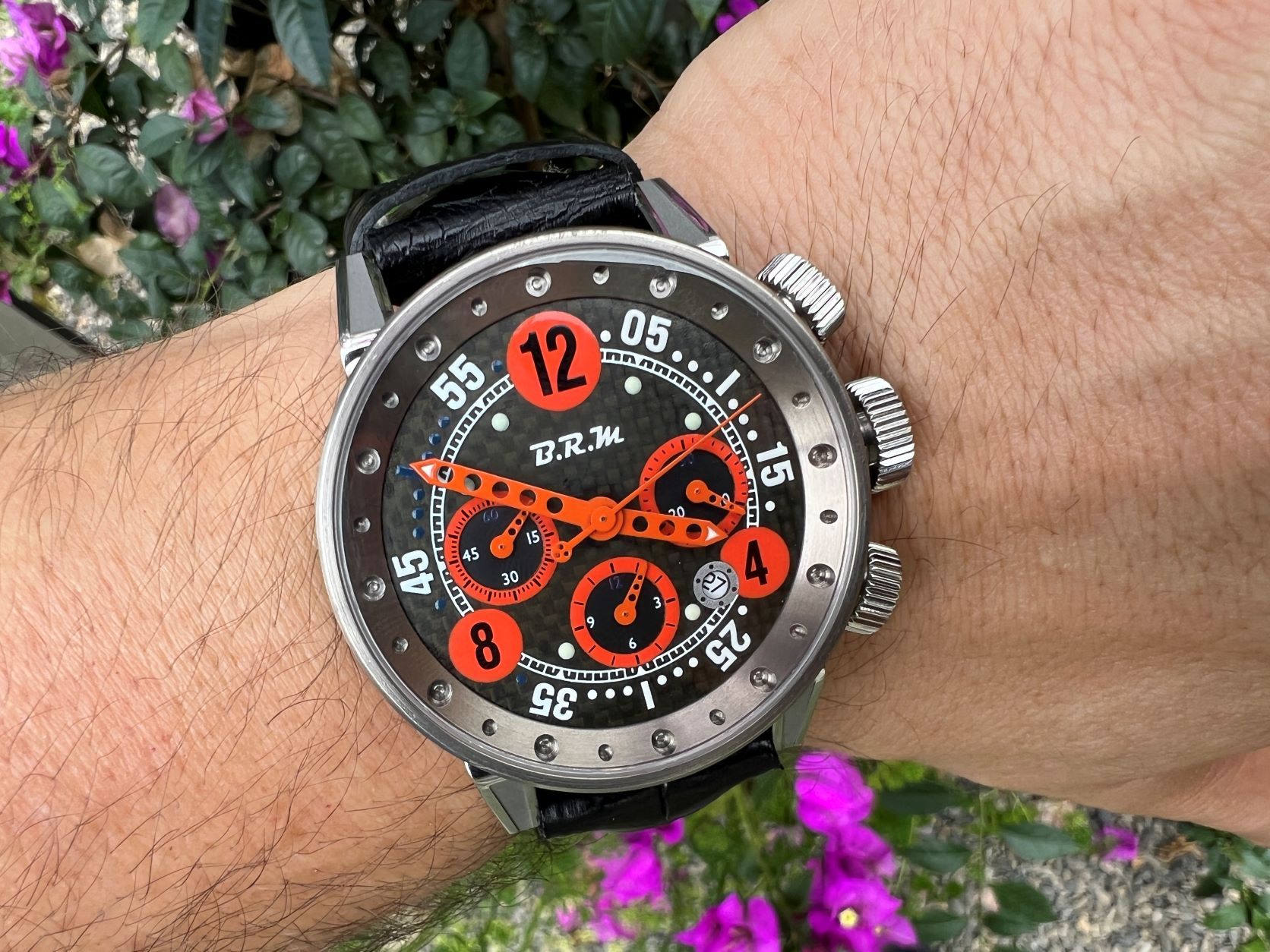 B.R.M V12-44 Bernard Richards Titanium Chronograph Automatic Cal ETA 7753 - 44 mm – Image 1