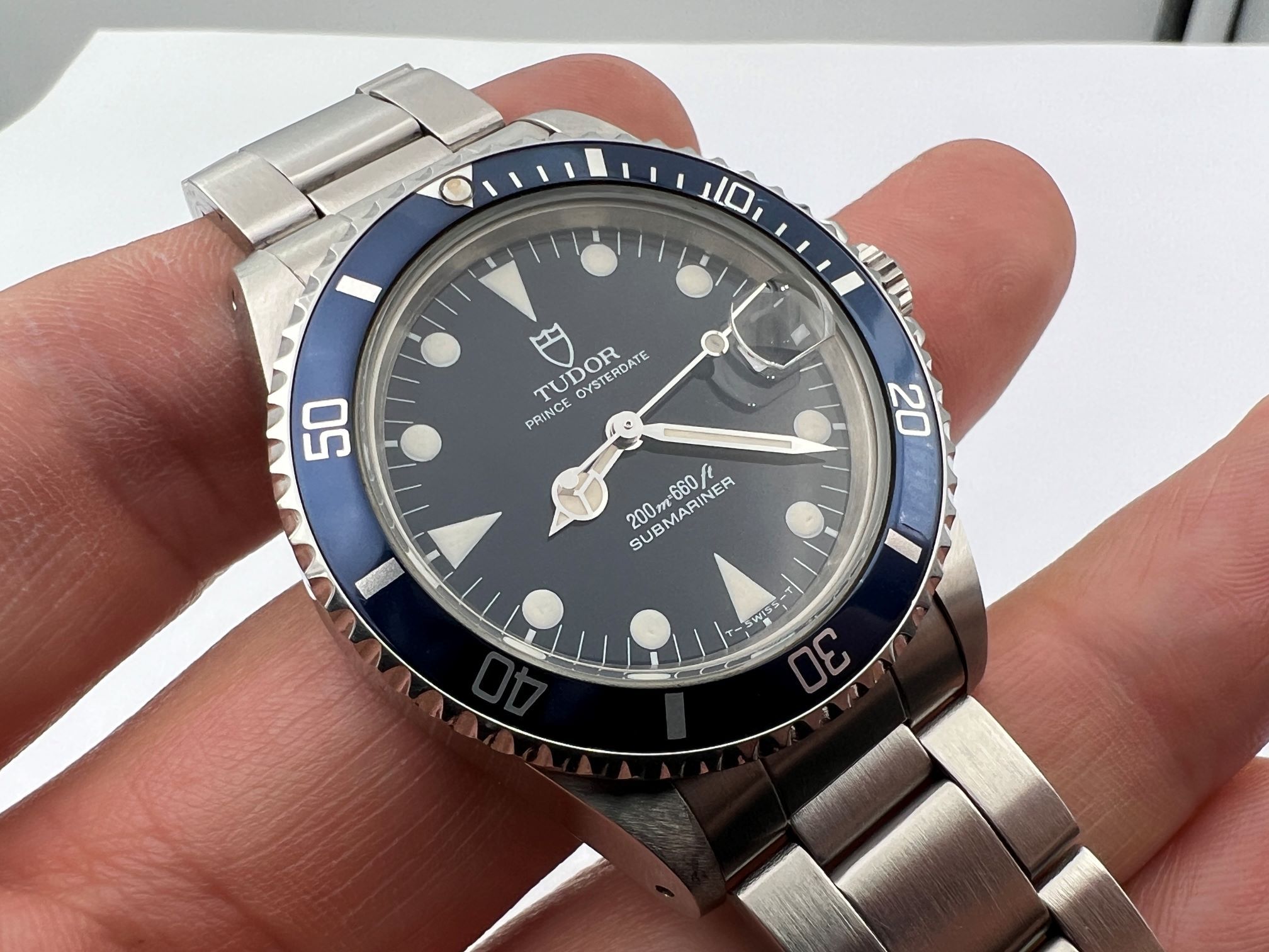TUDOR 75090 Blue Submariner Prince Oysterdate Automatic ETA 2824-2 - 36 mm – Image 3