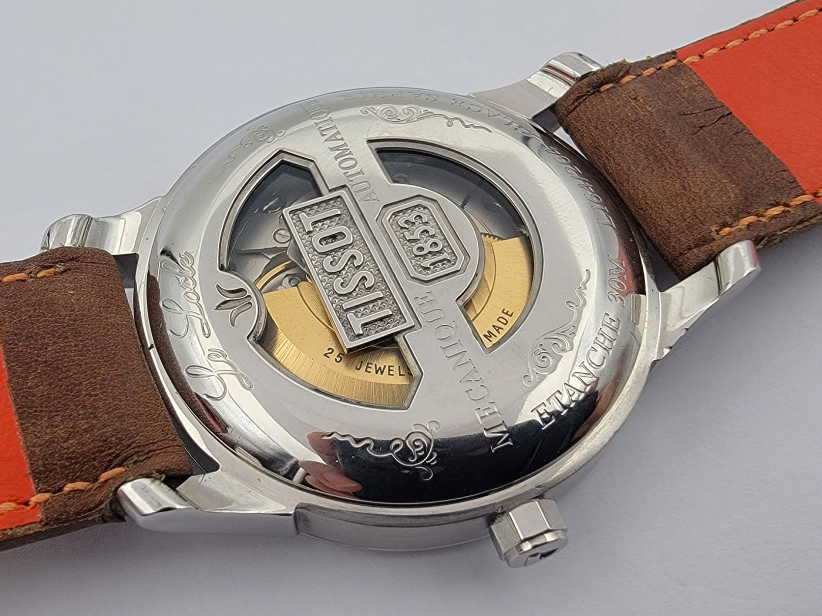 TISSOT Le Locle L 164 / 264 Automatic Date Cal ETA 2824-2 White Dial - 39 mm – Image 11