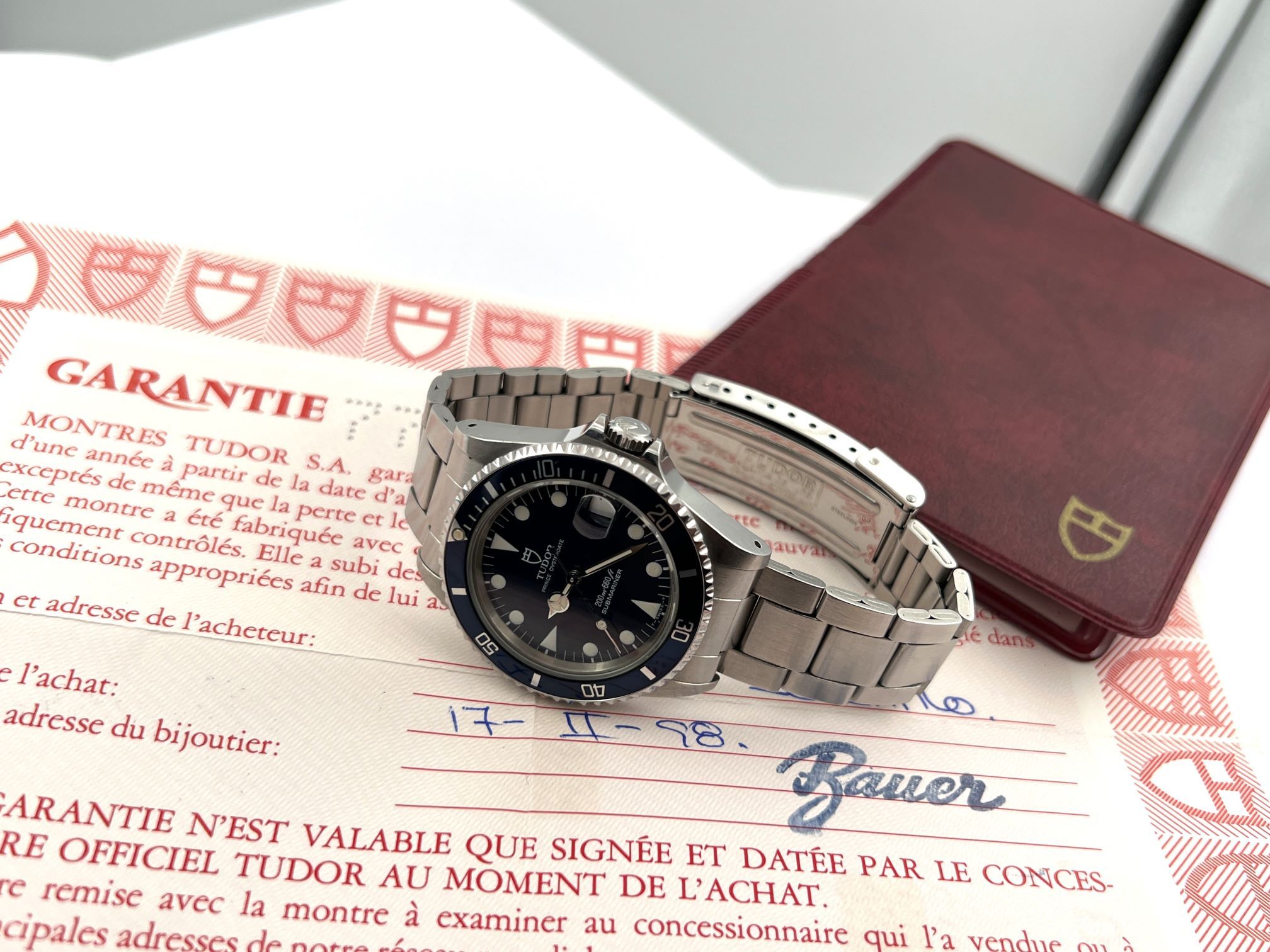 TUDOR 75090 Blue Submariner Prince Oysterdate Automatic ETA 2824-2 - 36 mm – Image 7