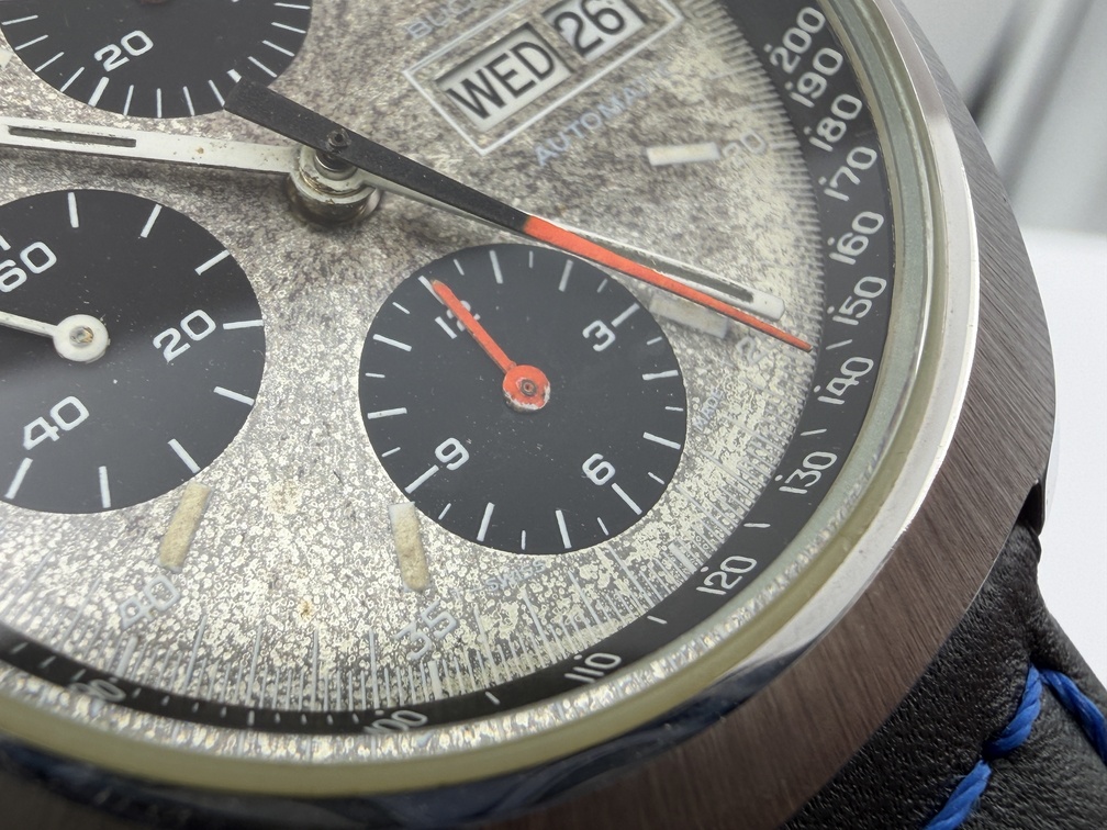 Vintage BUCHERER Chronograph Day/Date Cal Valjoux 7750 Automatic SERVICED - 38mm – Image 7