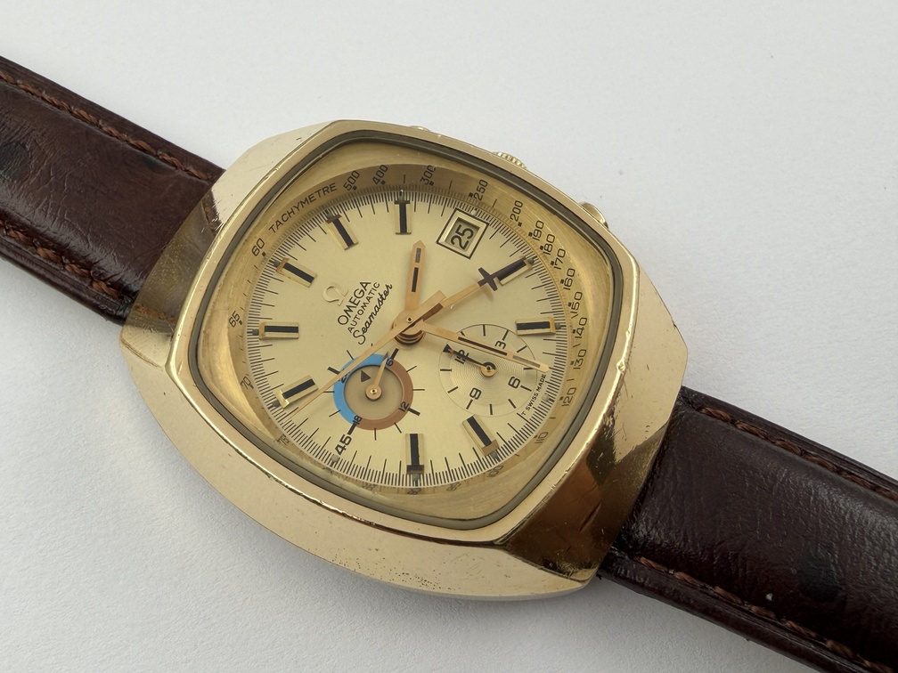 Vintage OMEGA 176.005 Seamaster Chrono Gold Plated Cal Ω 1040 Automatic - 42 mm – Image 2