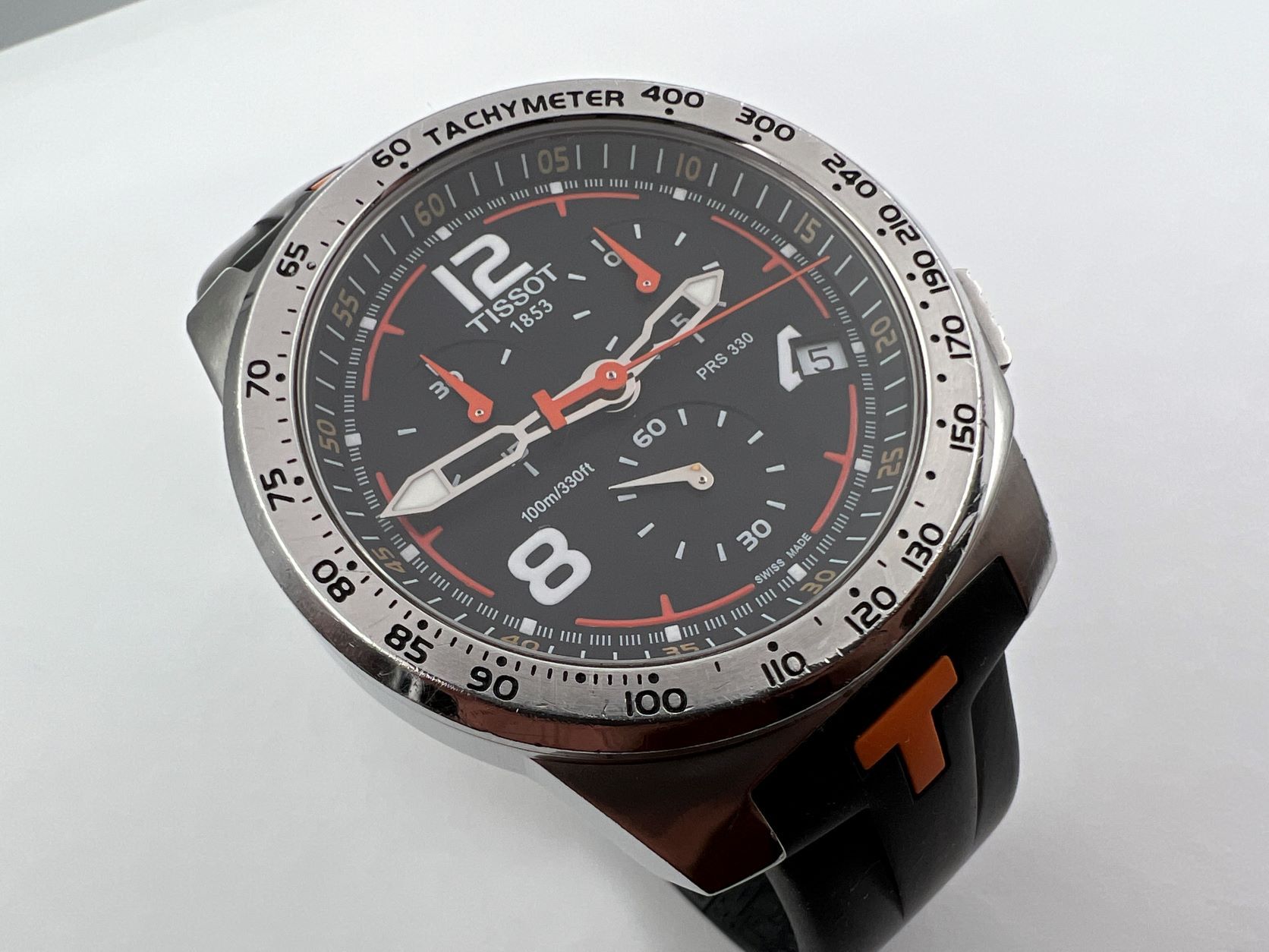 TISSOT PRS 330 T-Sport Chronograph T036417A Quartz Black Dial ALL ORIGINAL 42 mm – Image 3