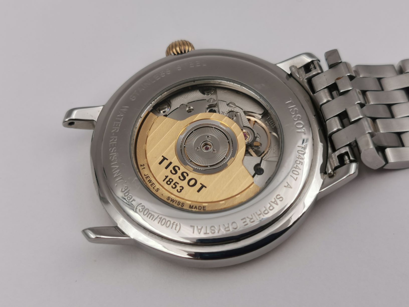 TISSOT T-Classic Bridgeport T045.407 Automatic Date Roman Dial Two Tone - 40 mm – Image 4