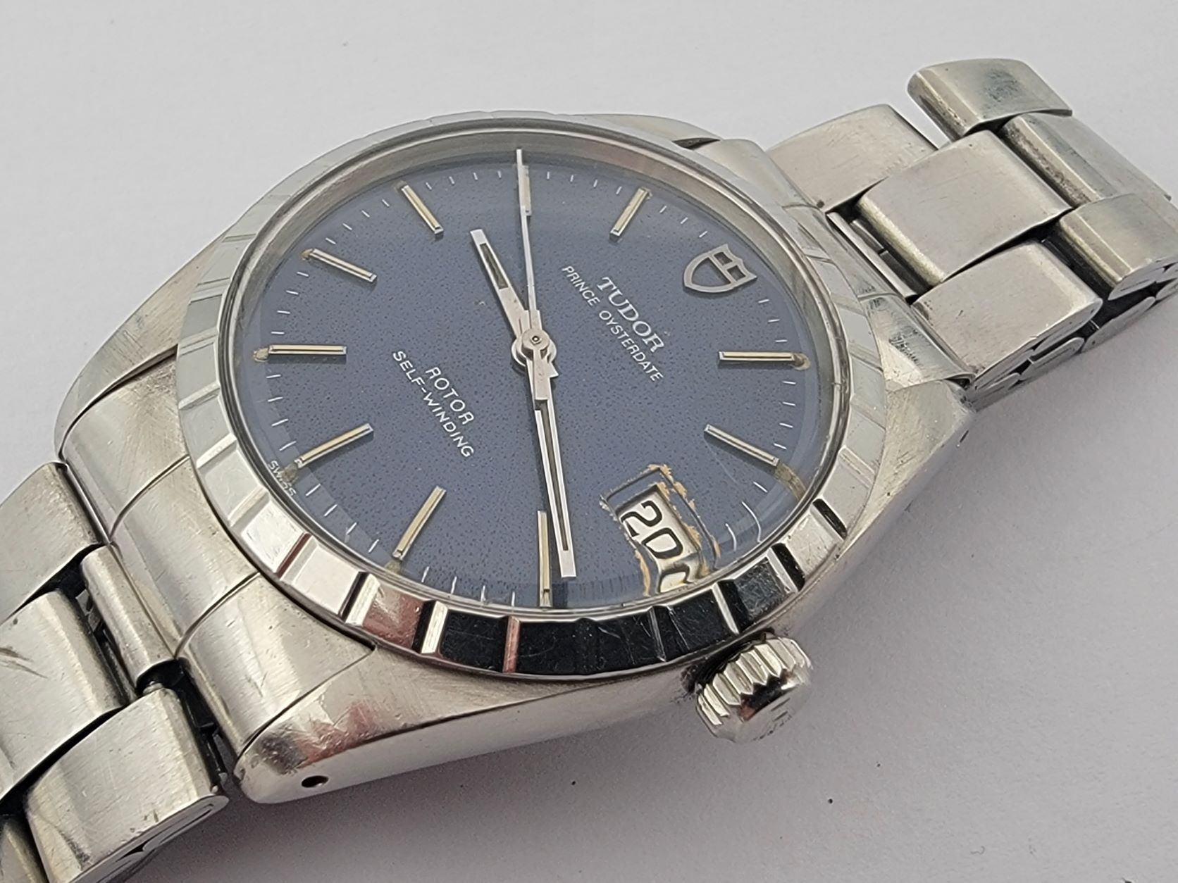 Vintage TUDOR 74000 Prince Oysterdate Blue Automatic Cal 2824-1 SERVICED - 34 mm – Image 2